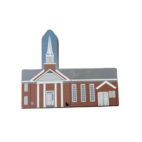 Cat's Meow Village Collectible First Baptist Church Howell MI - Picture 1 of 2
